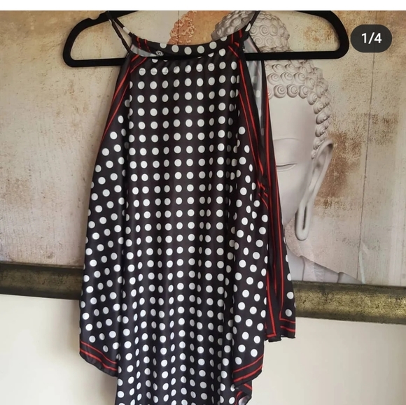 Zara polka dot strappy top - Picture 3 of 4